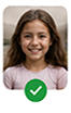 Good example: solo child portrait